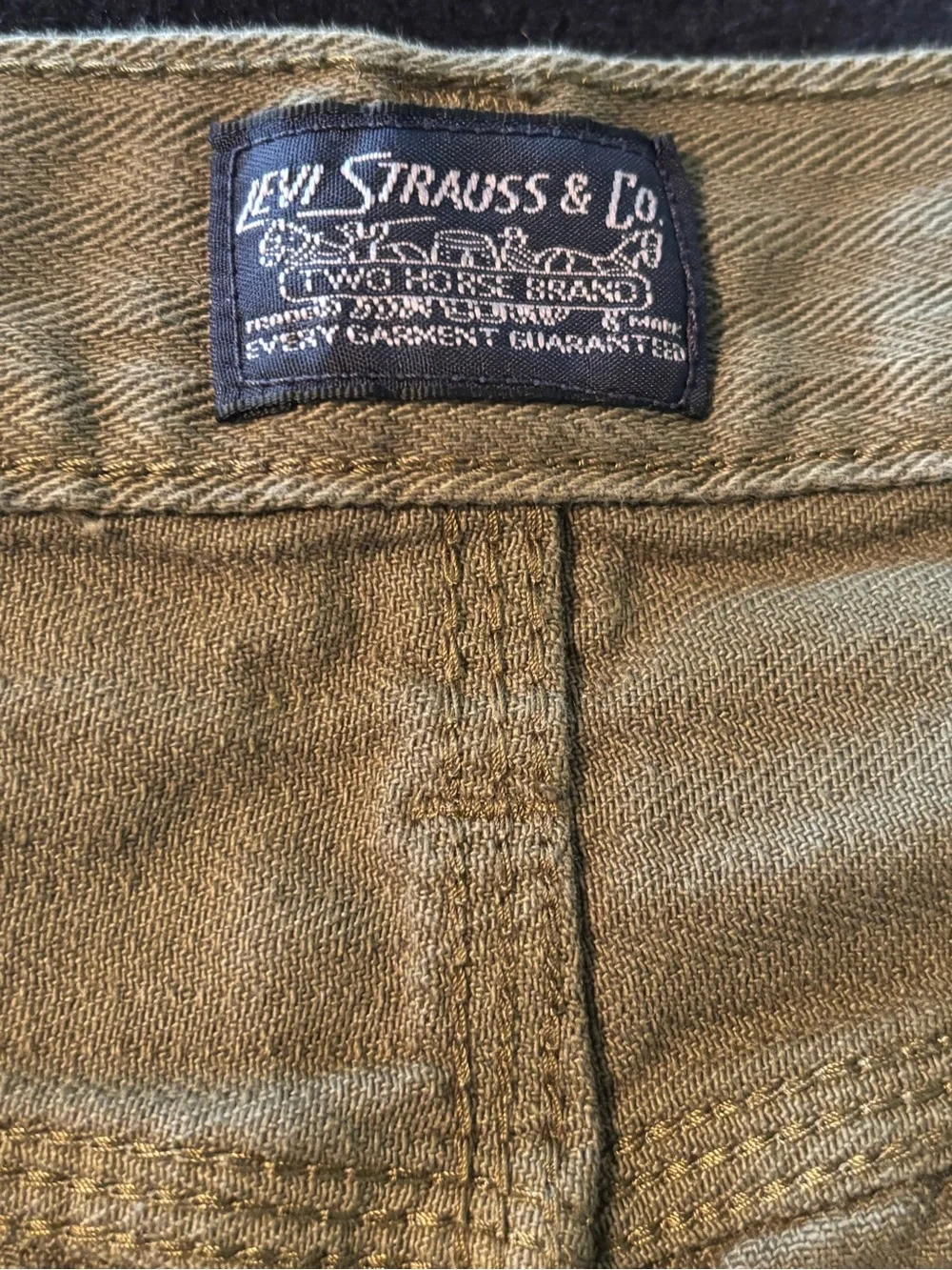 Levi's Two Horse Brand Olive Green Utility Work Pants